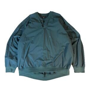 Vintage Nike Golf Pullover Windbreaker 2 Button Green Men’s 2XL XXL